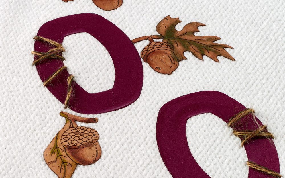 Tessuto decorato con sughero termoadesivo