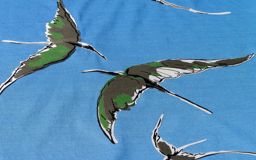 Disegno creato con sovrapposizione di tessuti