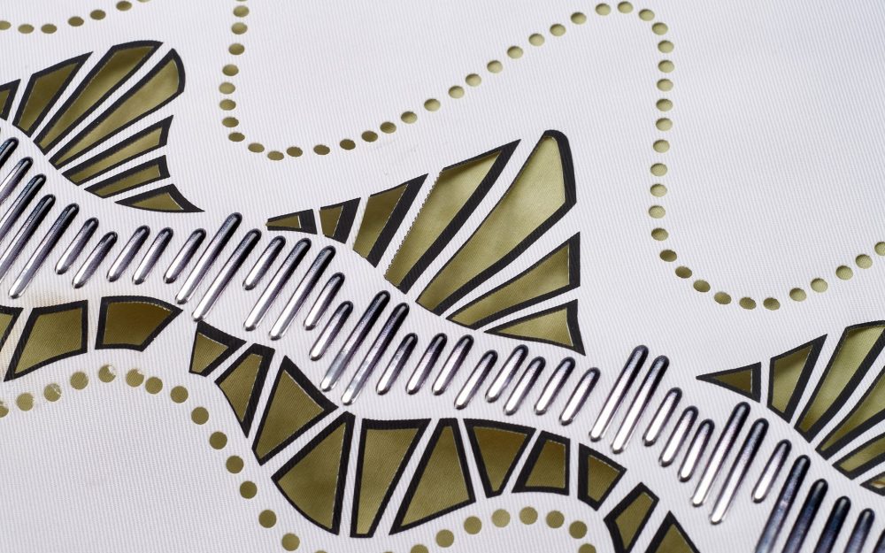 Decorazione laser su tessuto