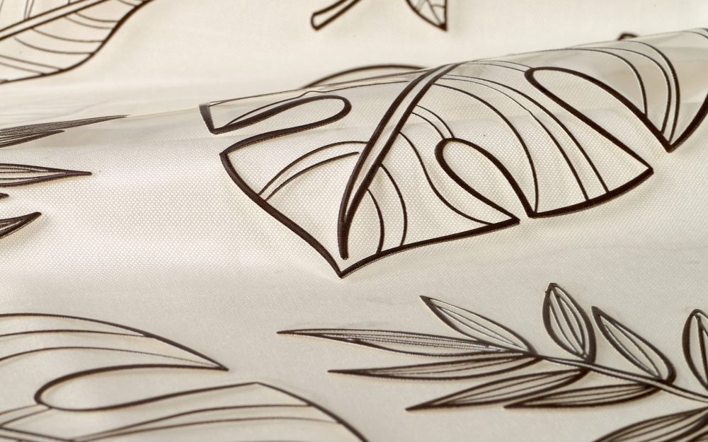 Stampa digitale UV con disegni floreali su poliuretano trasparente