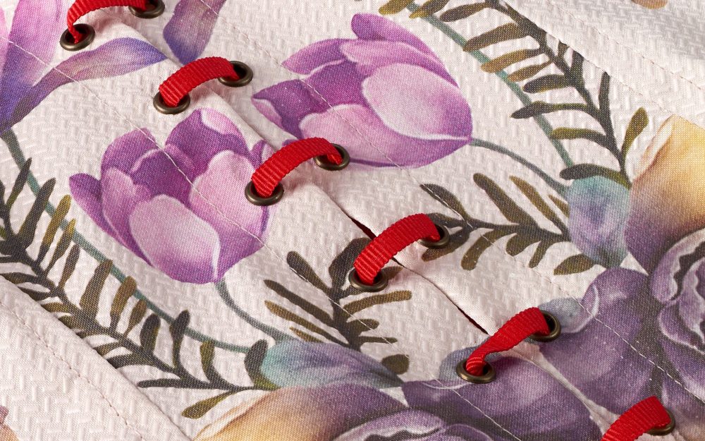 Stampa a rilievo su corsetto