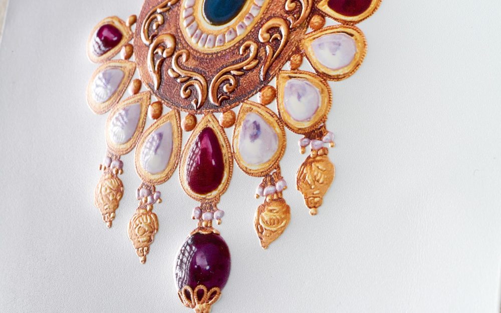 Stampa a rilievo con dettagli lucidi